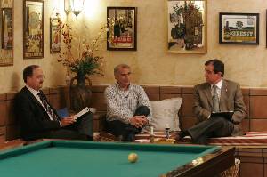 Perico Arango durante una entrevista en Cartagena (2006) 