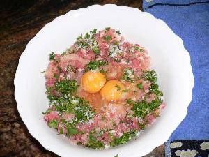 Mezclando los ingredientes del relleno