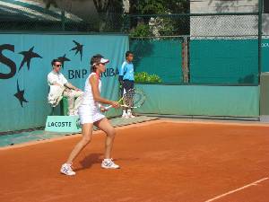 M� Jos� Mart�nez durante un partido del Torneo Roland Garros 2008 