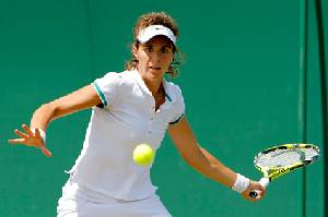 M� Jos� Mart�nez disputando el torneo de Wimbledon 2008 [M� Jos� Mart�nez]