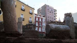 Restos asociados a una domus romana hallados en el Cerro del Molinete