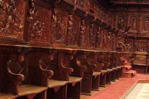 Coro en el interior de la Catedral de Murcia