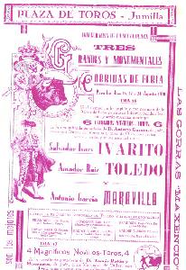 Cartel de toros en Jumilla 