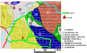 Esquema geolgico sinttico del Estrecho de la Encarnacin