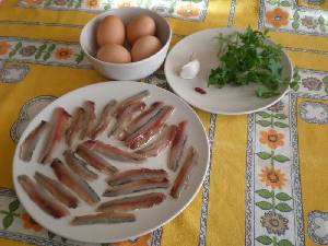 Ingredientes de Tortilla de boquerones [Tortilla de boquerones]