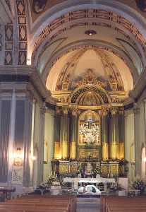 Interior de la Iglesia Parroquial del Rosario en Santomera