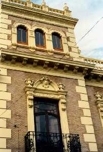 Detalle de la Casa Modernista de los Bernales, inicio del S. XX (Actual Centro Cultural de El Palmar)