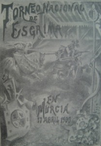 Cartel oficial del Torneo Nacional de Esgrima