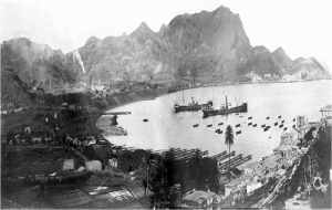 Cargueros en el puerto de Portm�n en el s. XIX 