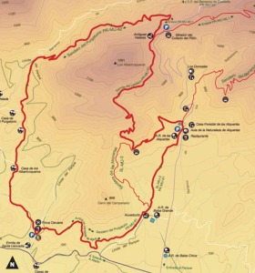 Mapa Sendero del Purgatorio