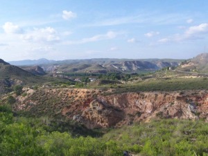 Vista panormica del corredor ecolgico en el entorno de la Estacin de Calasparra