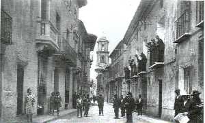 Calle de la Tercia cuando se llamaba de la Libertad