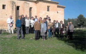 Antonio Crespo junto a compa�eros de la RAAX en una visita a La Encarnaci�n de Caravaca