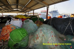 Figura 3. Espacio comn cubierto donde se tienen depositadas las artes y dems utensilios de pesca hasta su nueva utilizacin. Puerto de San Pedro del Pinatar