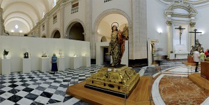 Vista de la sala con el San Juan de Salzillo