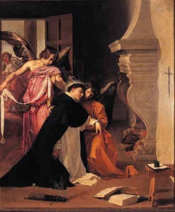 Diego Vel�zquez. Tentaci�n de Santo Tom�s de Aquino. 1632-1633. Museo Diocesano de Orihuela. Alicante