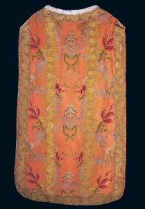 Manufactura francesa, Lyon (�?). Casulla rosa del obispo Mateo. Santa Iglesia Catedral. Murcia