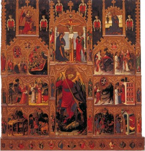 Maestro Puxmar�n. Retablo de San Miguel. Ca.1420. Santa Iglesia Catedral. Murcia
