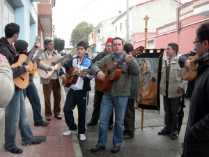 La cuadrilla y el estandarte de Fuente Librilla (Mula) 