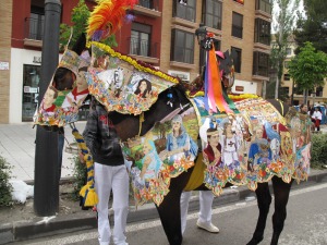 Caballo concursante de la Pea Silencio 