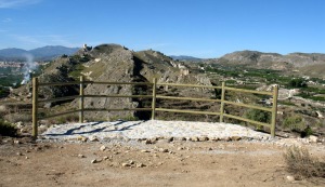 Detalle del mirador. Desde aqu las vistas son magnficas del entorno del pueblo de Mula 