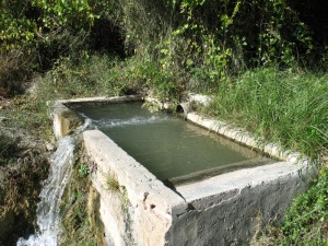 Los recursos geolgicos como el agua y el suelo frtil han sido utilizados desde antao. La pila de la casa de Perea 