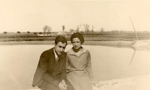 Antonio Oliver Belm�s y Carmen Conde en el Campo de Cartagena, en 1928 