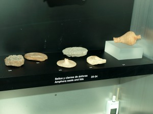 MNAS ARQVA Cartagena. Tapones de nfora procedentes del pecio de Punta de Algas, s. I a.C. y de los dragados del Puerto de Mazarrn 