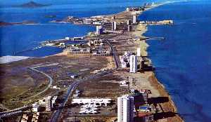 La Manga del Mar Menor a mediados de los 70