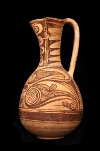 Oinochoe ibrico pintado