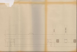 Plano 3 parcial del Proyecto de urbanizacin del Paseo de Coln en Santiago de la Ribera