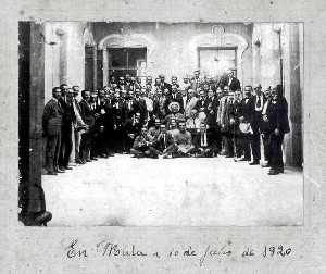 Reunin en el Casino el 10 de julio de 1920.