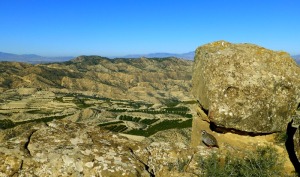 Panormica desde la cumbre de Los Mamellones. 