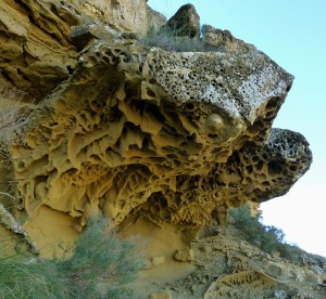 Espectaculares tafonizaciones en la parte norte de Los Mamellones 