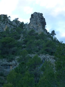 Detalle de un pinculo dolomtico de Puntal de Priego