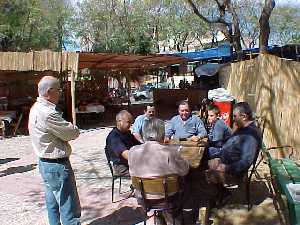 Barraca de la Pea Huertana Palmera-Meln - Bando de la Huerta - Fiestas de Primavera 2004