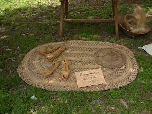 Espartera, sombrero y estera - Barraca de la Pea Huertana La Rana - Bando de la Huerta - Fiestas de Primavera 2004