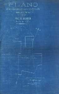 Plano de las edificaciones y solares contiguos a la Iglesia de la Pursima de Mazarrn donde se contempla el espacio de la Escuela de Nios