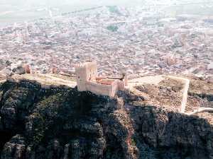 Foto a�rea del Castillo de Jumilla