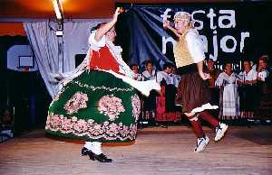 Grupo "Alma Huertana" de la Pea "El Zarangollo". Actuacin en Molins de Rei (Barcelona)