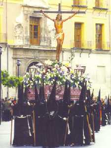 Cristo de la Fe por la Cofrada de la Fe en el Sbado de Pasin