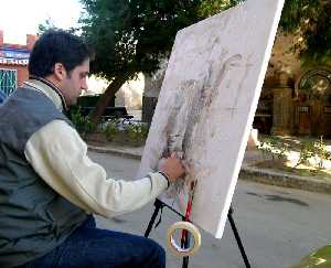 Pintando en Mazarrn 