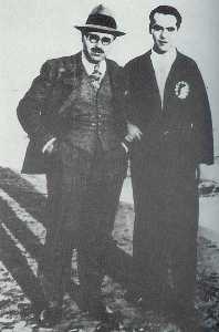 Con Garcia Lorca[Juan Guerrero Ruiz]