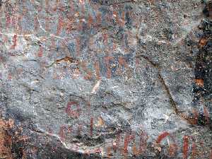 'Tituli Picti' de la Cueva Negra de Fortuna 