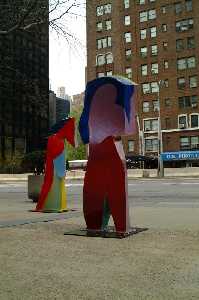 Esculturas del Quijote en el Parque de las Naciones de Nueva York 