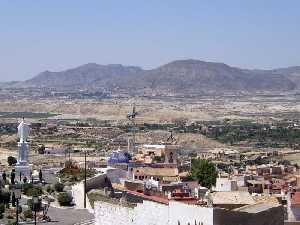 Vista de Abanilla desde el Castillo 