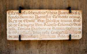  L�pida conmemorativa Iglesia de Torre Pacheco 