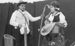 Jusepe y Rebeca en el Auto de Reyes en Guadalupe, hacia 1955