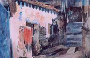 Acuarela del pintor blanque�o 