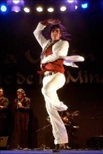 El bailaor Daniel Navarro ganador del trofeo El Desplante, de la 45 edici�n del Festival Internacional del Cante de las Minas